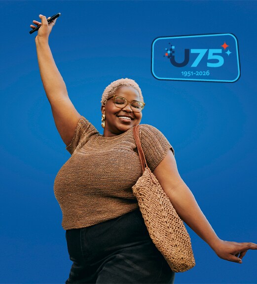 A woman leaping in the air