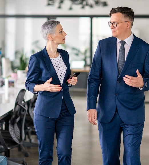UCU board members chatting with each other in the office