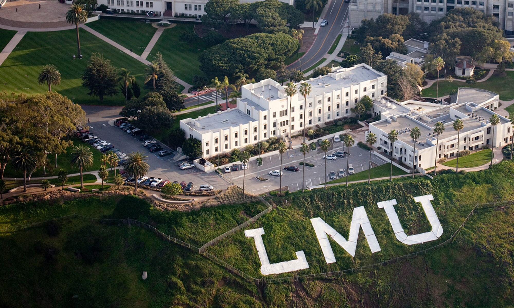 Overhead image of LMU campus