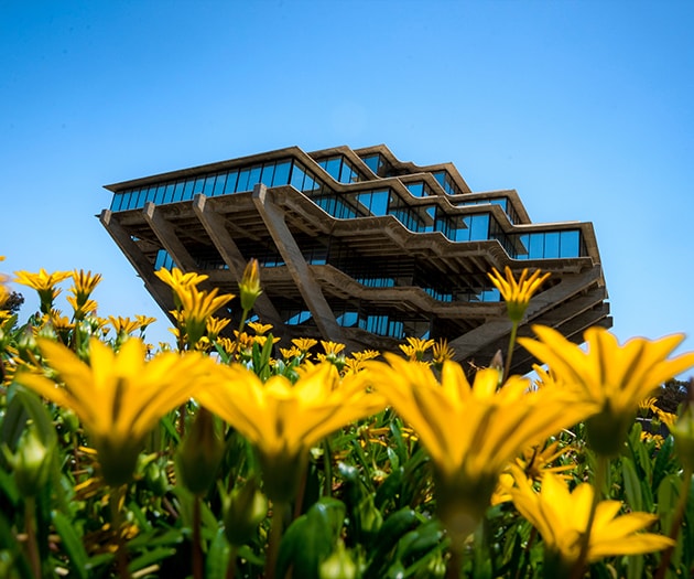 UC San Diego campus library building