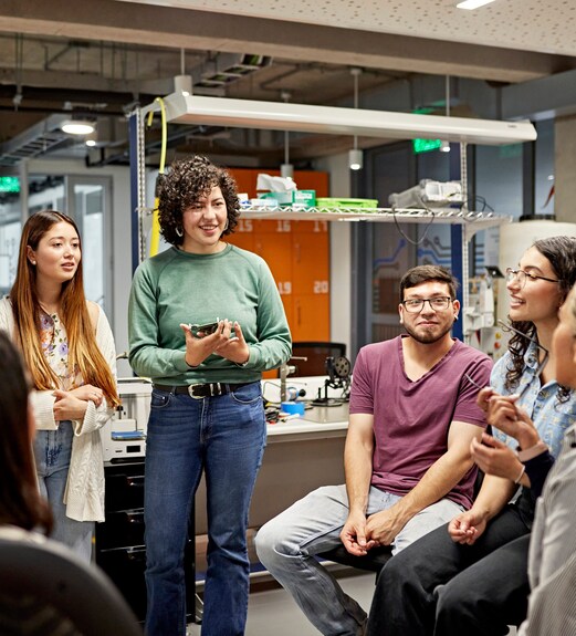 A group of students at an organizational meeting sitting together